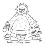 Arctic Clothing Issues Comic Sketch