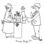 Prices High Sketch by Dick Saunders