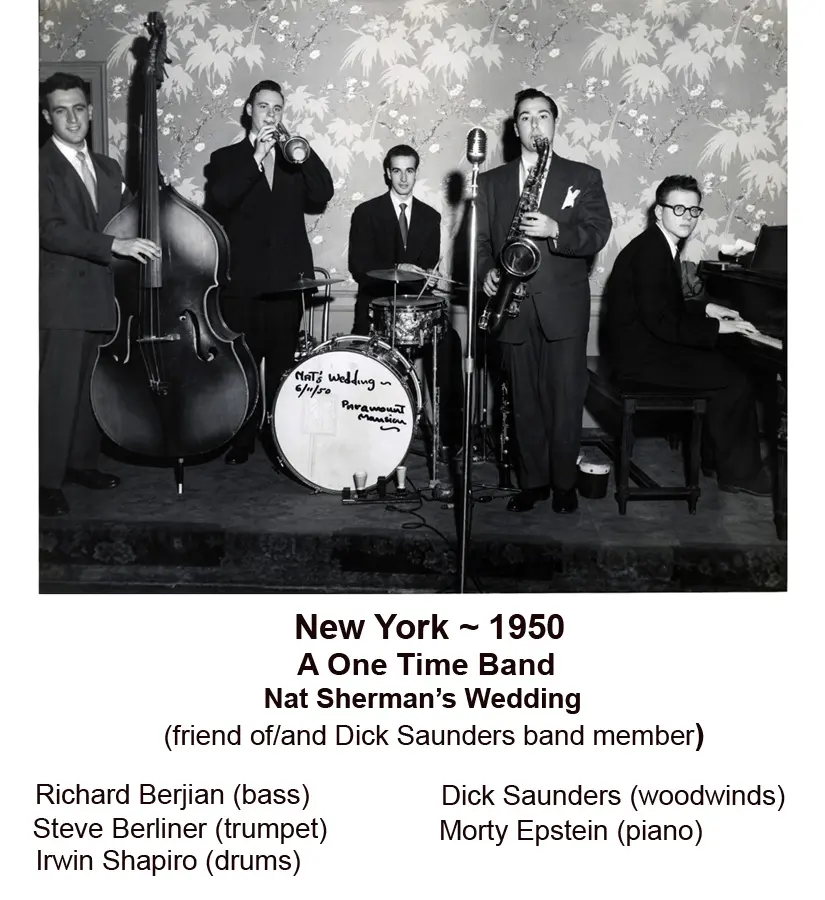 Dick Saunders and band New York show