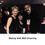 picture of Melody with Matt Groening