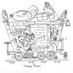 Troop Train sketch by Dick