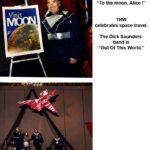 To The Moon Alice Collage of Two photos