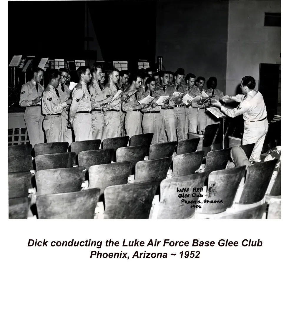 Dick conducting the Luke Air Force Base Glee Club