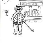 Sheins Hotel Sketch by Dick Saunders