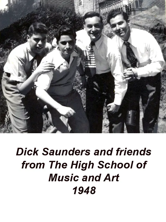 Dick Saunders and friends from the high school