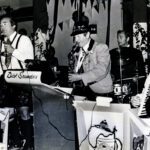Dick Saunders Music band black and white photo